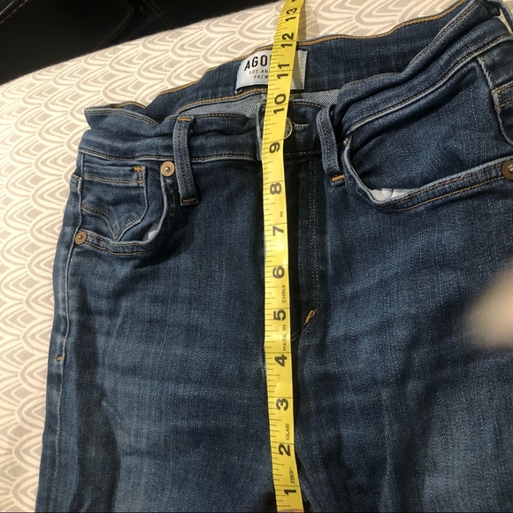 Agolde Sophie High Rise Skinny Crop Jeans Med Wash - Picture 13 of 14